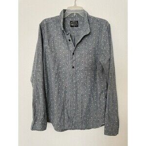 United By Blue Shirt Mens Medium Gray Button Front Casual Buffalo
